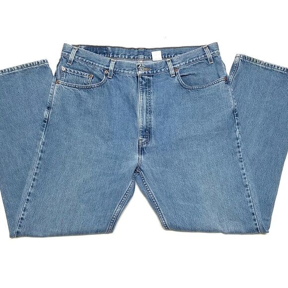 VINTAGE Levi's 505 Regular Tapered Light Wash Jean - Picture 2 of 9